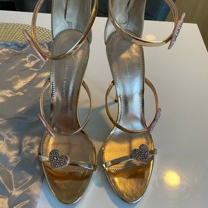 Guiseppe Zanotti Swarovski Heart Heels